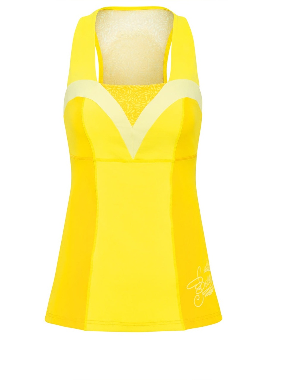 CROWNED ATHLETICS Disney Princess Belle Athletic Tank Size XL NWT